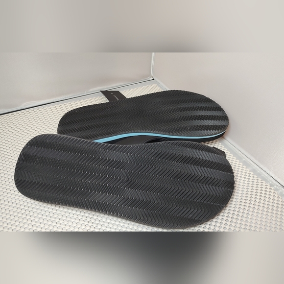 No Boundaries Men's Size 9 Printed Flip Flops Palm Tree - Picture 3 of 3